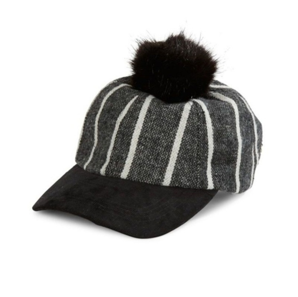 Vince Camuto Faux fur Pompom Hat
